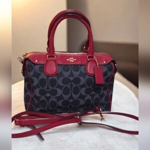 Coach Denim Satchel With Crossbody Strap- EUC